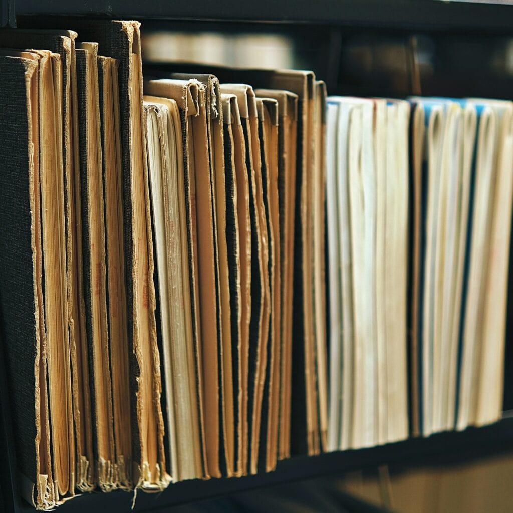 bookshelf filled with books